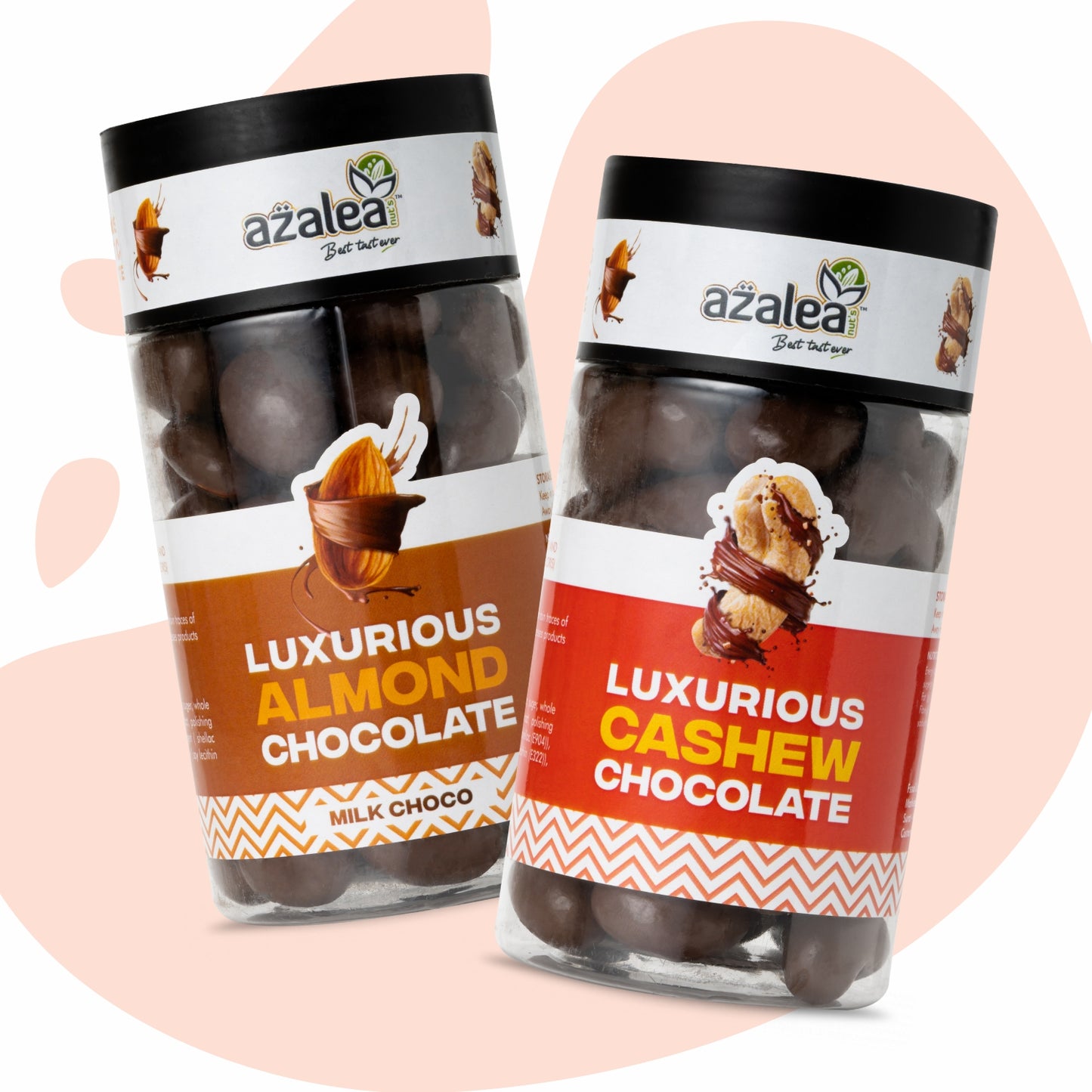 Azalea Luxurious Chocolate Duo – Almond (Milk Choco) & Cashew Chocolate