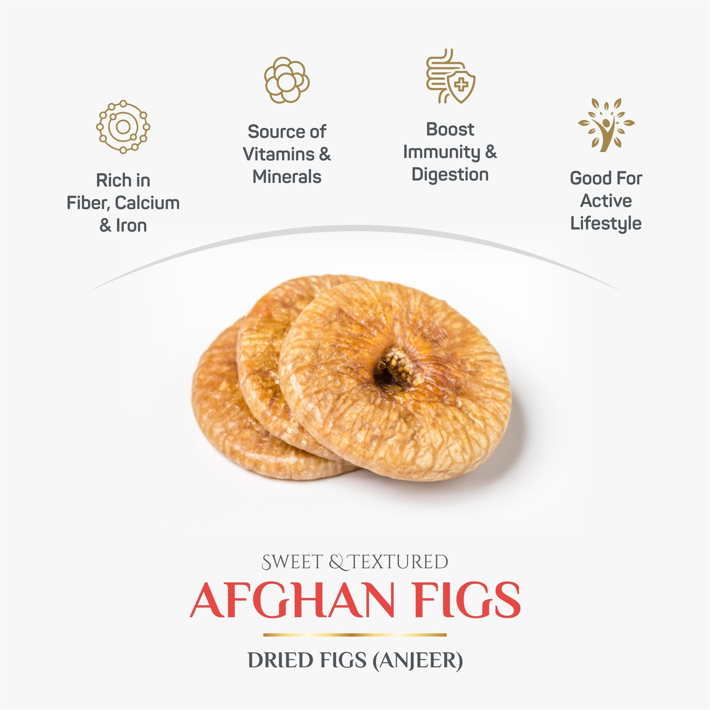 Azalea Luxury Afghan Anjeer β 500g Combo (2 x 250g) | Naturally Nutritious Figs