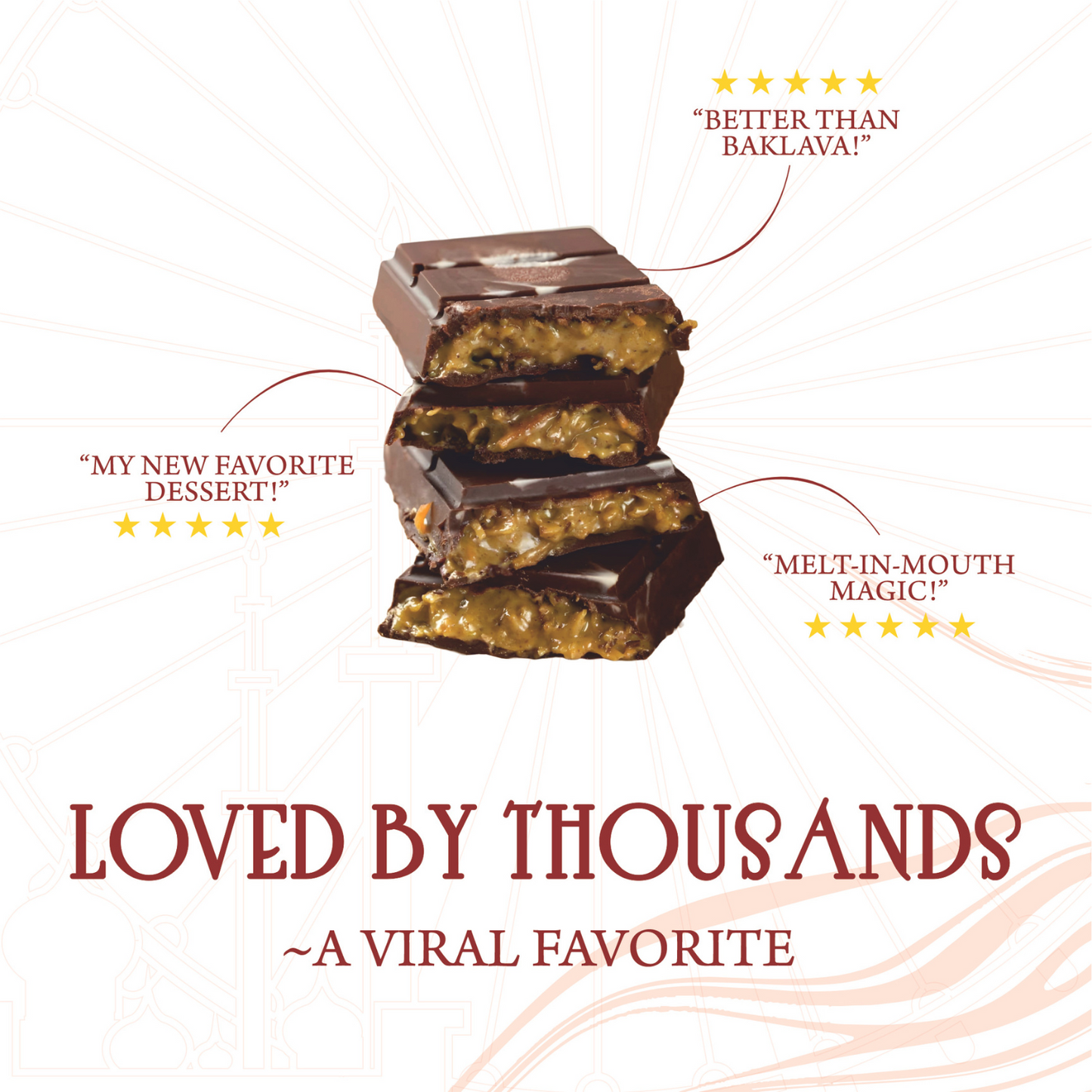 Azalea Kunafa Biscoff Chocolate