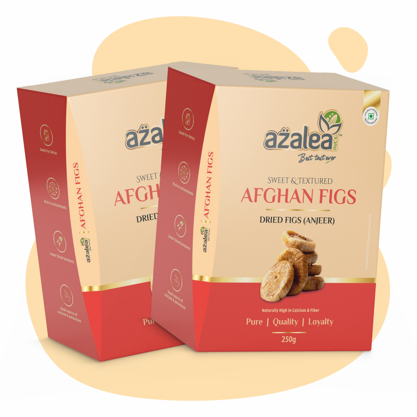 Azalea Luxury Afghan Anjeer – 500g Combo (2 x 250g) | Naturally Nutritious Figs
