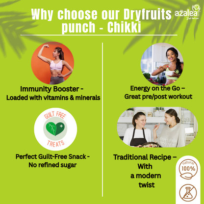 Azalea Nuts Dates Bites Dry Fruits Punch - No Sugar Premium Homemade Sweet Delight