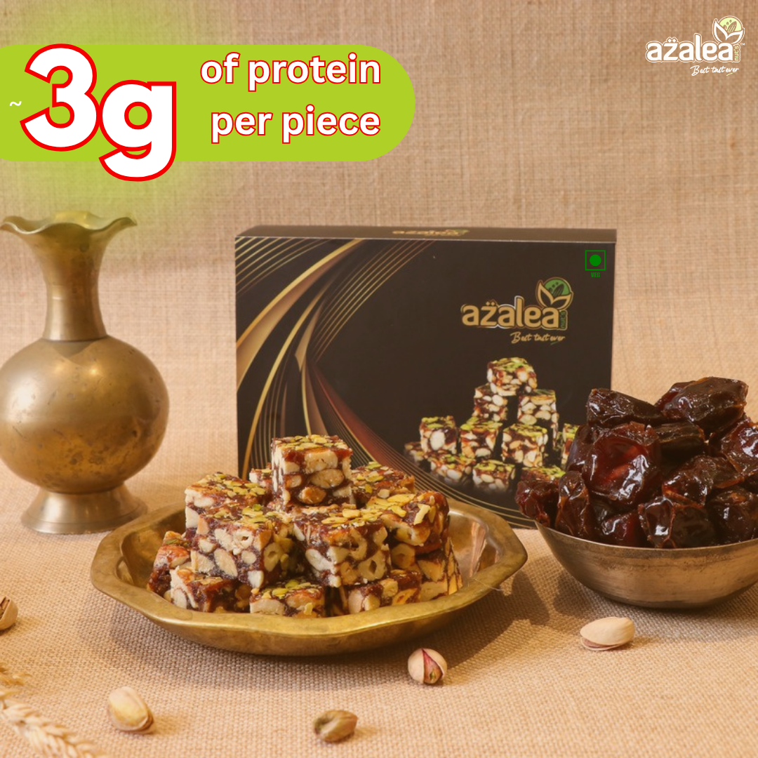 Azalea Nuts Dates Bites Dry Fruits Punch - No Sugar Premium Homemade Sweet Delight