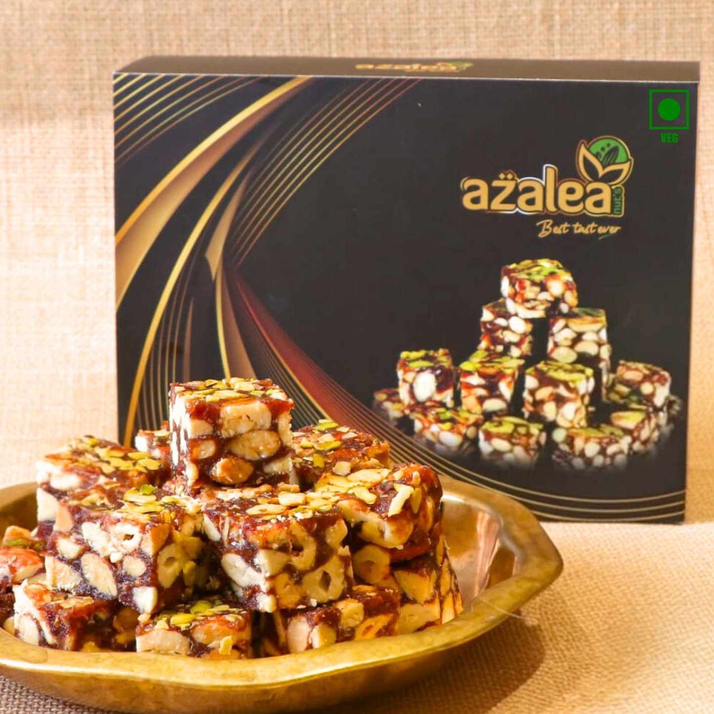 Azalea Nuts Dates Bites Dry Fruits Punch - No Sugar Premium Homemade Sweet Delight