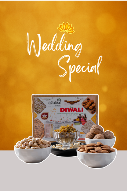 Royal Wedding Special Pack by Azalea – Pistachio, Cashew, Almonds, Raisins & Walnuts