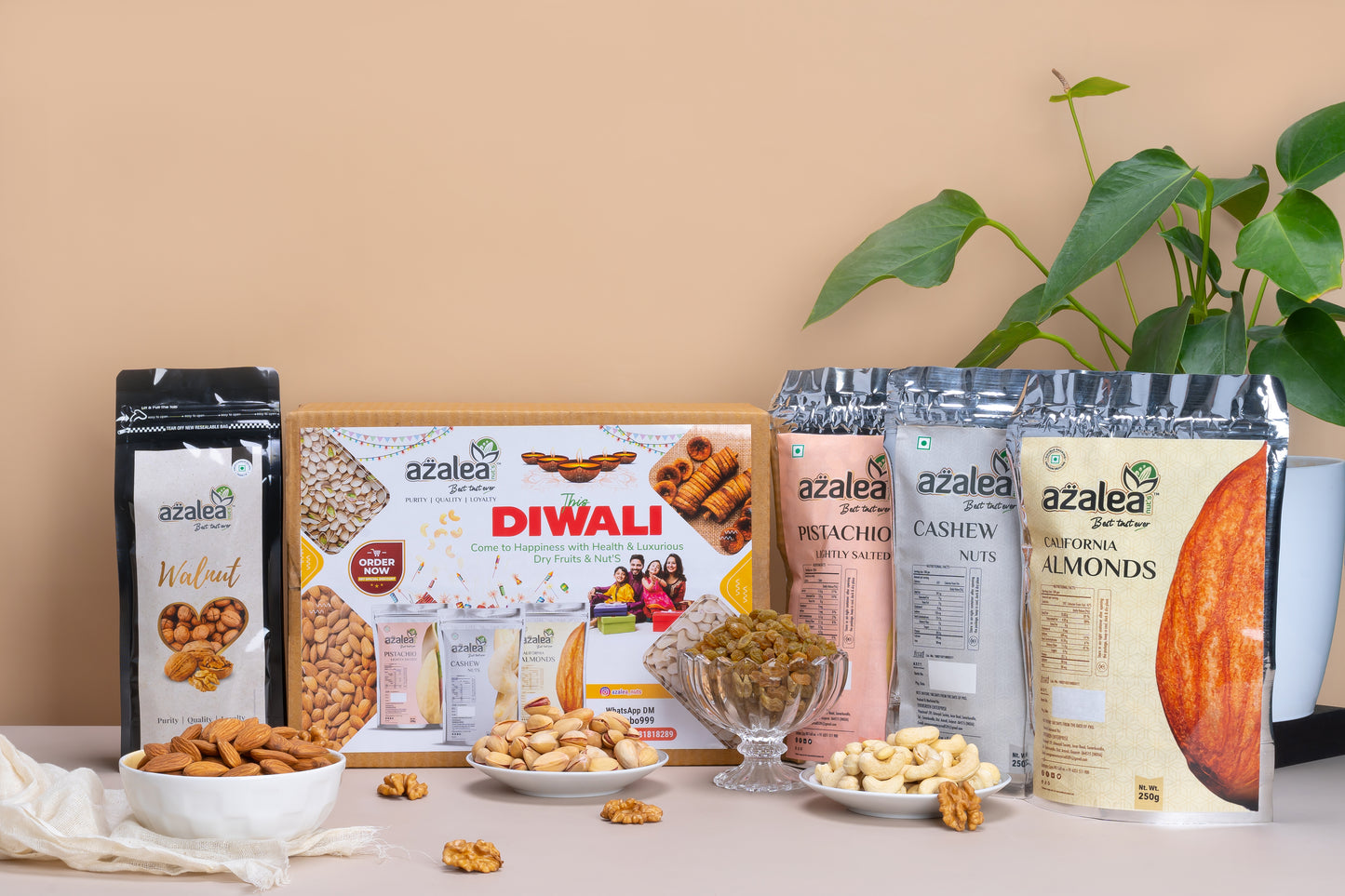 Royal Wedding Special Pack by Azalea – Pistachio, Cashew, Almonds, Raisins & Walnuts