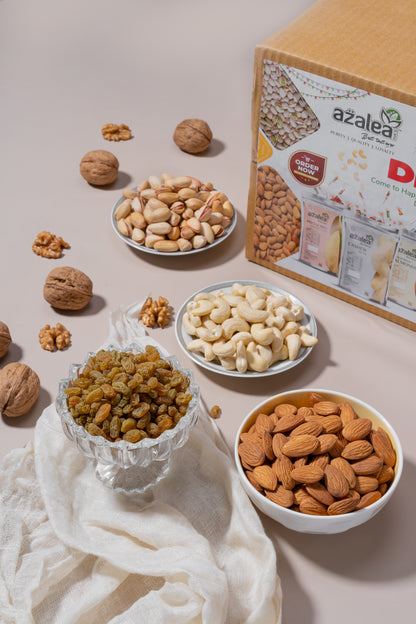 Royal Wedding Special Pack by Azalea – Pistachio, Cashew, Almonds, Raisins & Walnuts
