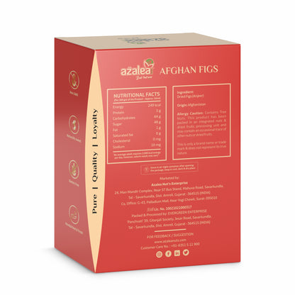 Azalea Luxury Afghan Anjeer – 500g Combo (2 x 250g) | Naturally Nutritious Figs