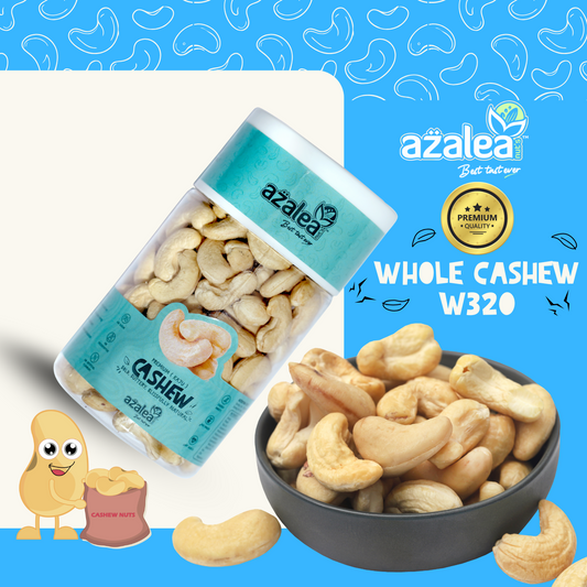 Azalea Nuts Premium Goa Cashews 250gm – WW320