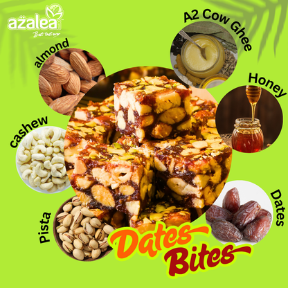 Azalea Nuts Dates Bites Dry Fruits Punch - No Sugar Premium Homemade Sweet Delight