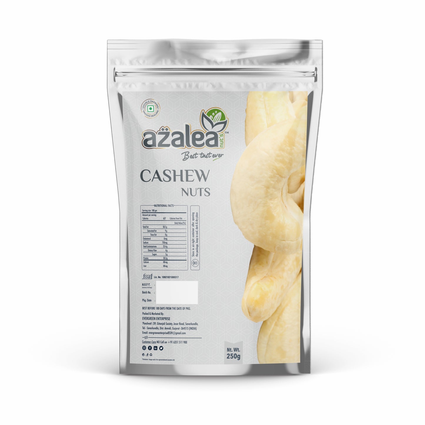 Azalea Royal Dry Fruit Combo – Pistachio, Cashew, Almonds & Afghan Figs (4 x 250g)